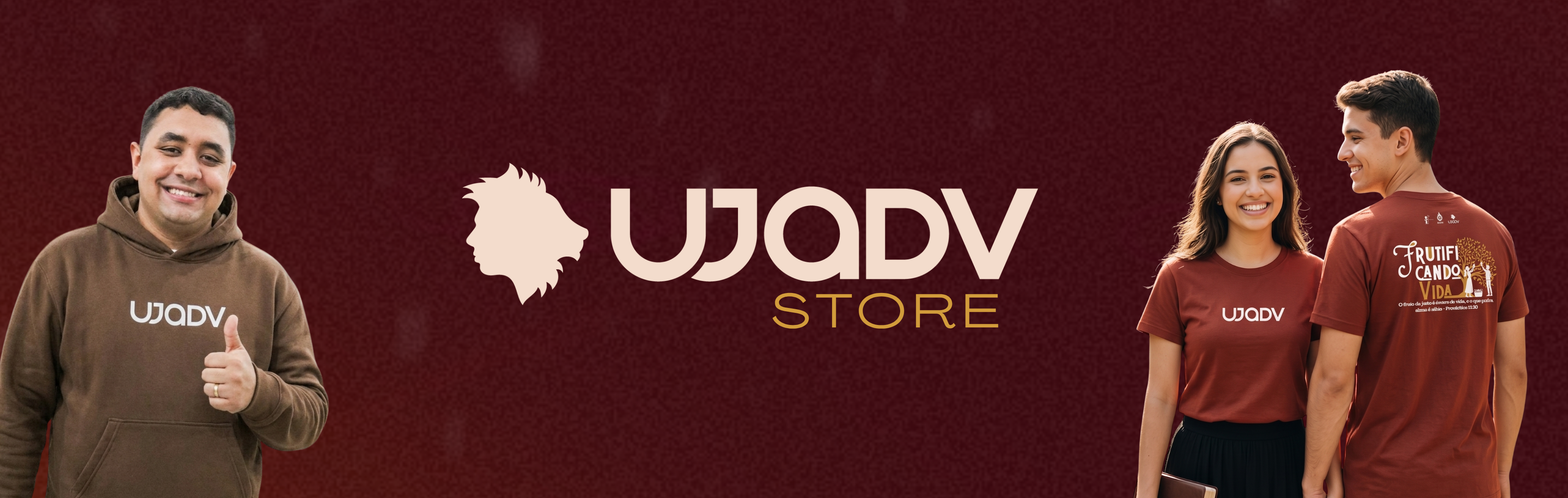 UJADV Store com camiseta e moletom Frutificando Vida